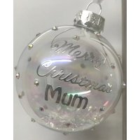 Personalisierten Erinnerung Feder Strass Christbaumkugel Baum Dekoration Weihnachtsgeschenk von CustomisedByElements