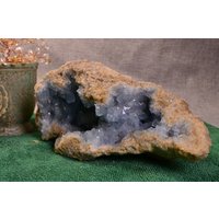 Große Celestit-Geode, Roher Blauer Celestit, Celestit-Kristall-Cluster, Celestit-Kristall-Geode, Dekoration, Geschenk Große Celestit-Geode, Roher Blauer Celestit, Celestit-Kristall-Cluster, Celestit-Kristall-Geode, Dekoration, Geschenk von CustomizationShop