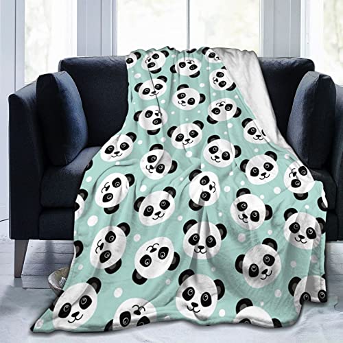 Panda Decke Fleecedecke,Weiche Warme Fuzzy Überwurfdecken Kinder oder Erwachsene für Krippe Bett Couch Stuhl Four Seasons Wohnzimmer Reisen Outdoor 100x130cm von CustomprosPT