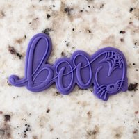 Boo Text Keks Popup Embosser Stempel & Cutter Fondant Kuchen Dekoration Icing Schablone Halloween von CutBakeStamp