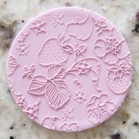 Erdbeere Muster Keks Popup Embosser Stempel Fondant Kuchen Dekorieren Icing Schablone Muttertag von CutBakeStamp