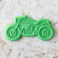 Motorrad Keks Popup Embosser Stempel & Ausstecher Fondant Kuchen Dekoration Zuckerglasur Vatertag von CutBakeStamp