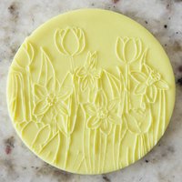 Tulpen Und Narzissen Keks Popup Embosser Stempel Fondant Kuchen Dekoration Icing Schablone Ostern von CutBakeStamp