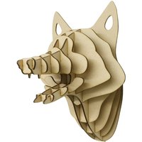 Große/Kleine Holzfuchs Trophäe 3D Tierkopf Wand Kunst Wohnkultur - Laser Cut Wandbehang von CutTechCrafts