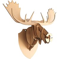 Großer/Kleiner Hölzerner Elchkopf 3D Wandkunst Wohnkultur - Laser Geschnittener Tierkopf von CutTechCrafts