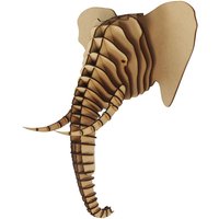 Großer Elefant Kopf Aus Holz 3D Wand Kunst Home Decor - Laser Cut Mdf Wandbehang von CutTechCrafts