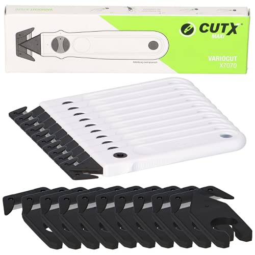 10x CUTX VARIOCUT X7070 Cuttermesser Sicherheitsmesser Kartonmesser Cutter 10x Ersatzklinge von CutX