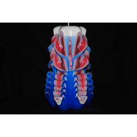 Hand Geschnitzte 4. Juli Single Schmetterling Cut Und Curl Kerze Hand Geschnitzte 4. Juli Single Schmetterling Cut Und Curl Kerze von CutandCurledInTime