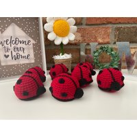 Marienkäfer Häkeln/Wunderbarer Geschenk Für Sie Sommer Dekor Abgestuftes Tablett Amigurumi Kuscheltier von CuteAlley