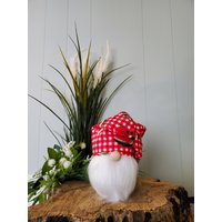 Karierter Wassermelonen-Zwerg, Wassermelonen-Thema, Wassermelonen-Tier-Tablett-Dekor, Frühlings-Zwerg, Bauernhaus-Zwerg, Sommer-Zwerg von CuteCraftCreationsCA
