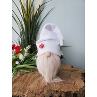 Polka Dot Herz Gnom, Frühlingszwerg, Valentinsherz, Valentinsgeschenk, Tiertablett, Bauernhauszwerg, Manteldekor, Sommerzwerg von CuteCraftCreationsCA
