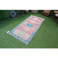 Vintage Handgemachter Teppich, Wohnzimmerteppich, Kelimteppich, Größe 100 X 20 cm, Schneller Und Kostenloser Versand Code 1105 von CuteOldRugs