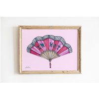 I'm Hot Fan Wandbild, Hand Illustriert, Hübsches Wanddekor, Galerie Wandkunst, Vintage Asethetic Decor, Wohnheim Wandbehang I'm Hot Fan Wandbild, Hand Illustriert, Hübsches Wanddekor, Galerie Wandkunst, Vintage Asethetic Decor, Wohnheim Wandbehang von CuteSalutePrints