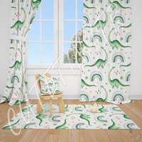 Aquarell Dino Babyzimmer Teppich, Lampenschirm, Kissenbezug von CuteTinyTr