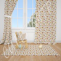 Boho Dots Babyzimmer Teppich, Lampenschirm, Kissenbezug von CuteTinyTr