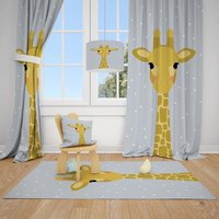 Giraffe Babyzimmer Teppich, Kissenbezug, Lampenschirm von CuteTinyTr