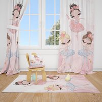 Niedliche Ballerinas Baby Mädchen Zimmer Vorhang Kinderzimmer Vorhänge Fenster von CuteTinyTr