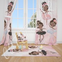 Niedliche Ballerinas Baby Mädchenzimmer Teppich von CuteTinyTr