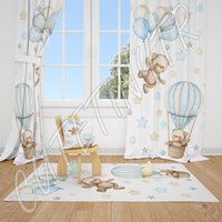Teddybär Und Luftballons Babydecke, Lampenschirm, Kissenbezug von CuteTinyTr