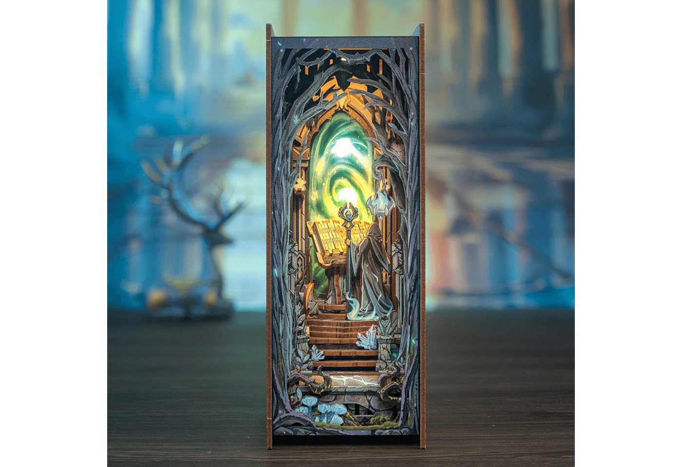 Cutebee Buchstütze Cutebee The Gate of Wonderland Book Nook Diorama von Cutebee