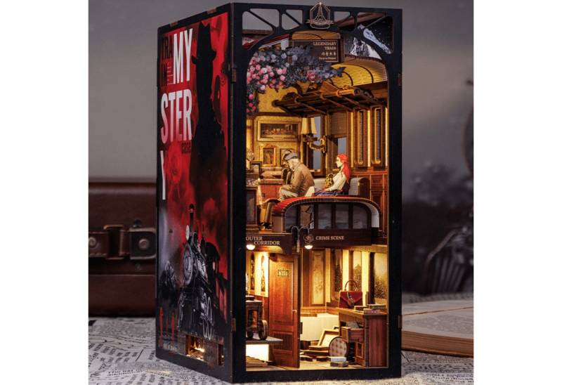 Cutebee Buchstütze Cutebee Train Mystery Book Nook Diorama Cutebee Buchstütze Cutebee Train Mystery Book Nook Diorama von Cutebee