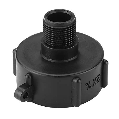 1000L S60x6 IBC Wassertank-Adapter Grobgewinde Schnellanschluss für 1/2 Zoll 3/4 Zoll 1 Zoll 2 Zoll Schlauch Schlauch Wasserhahn Ersatzventil Armaturteile für Haus Garten (1,9 cm) von cutefly