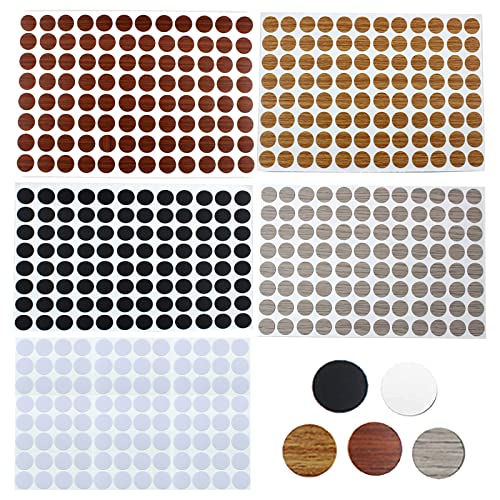 480 Stück Schraubenabdeckung Selbstklebend, 15mm Möbel Schraubenloch Aufkleber, Selbstklebende Abdeckkappen, Runde Bohrloch Sticker, Selbstklebend 5 Farben, K3189L 480 Stück Schraubenabdeckung Selbstklebend, 15mm Möbel Schraubenloch Aufkleber, Selbstklebende Abdeckkappen, Runde Bohrloch Sticker, Selbstklebend 5 Farben, K3189L von cutefly