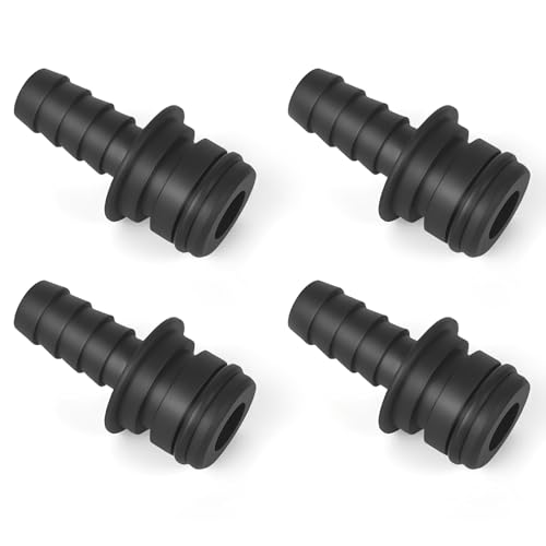 Cutetool 20381-026 Vierfach-Anschluss-Armaturen für Quad-Wassersystem-Pumpe, 0,95 cm Schlauchstutzen, gerader Anschluss, kompatibel mit Flojet Triplex, Quad und G57 Serienpumpen, 4 Stück von Cutetool