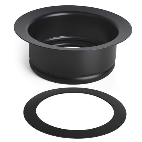 Cutetool Kompatibel mit Insinkerator Küchenspüle, Müllentsorgungsflansch, FLG-MTBLK, FLG-Seal Spüle, Gummidichtungssatz, passend für Küchenspüle, Flansch, mattschwarz von Cutetool
