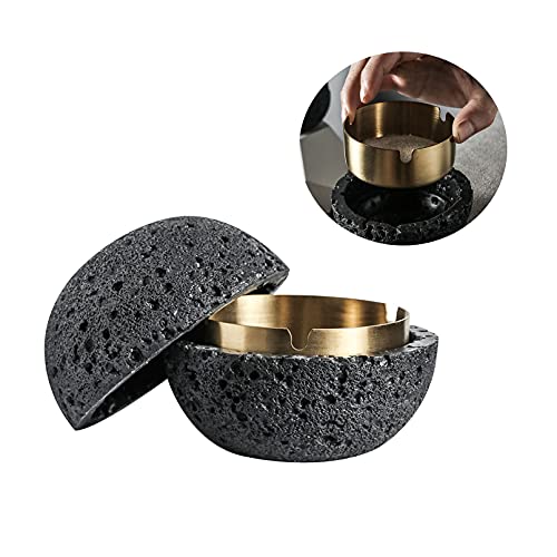 Cutfouwe Aschenbecher Geruchsdicht Edelstahl mit Deckel Tischplatte Aschenbecher Regenfest Tragbarer Aschenbecher mit rutschfestem Basis für Draußen und Innen,Schwarz,S Cutfouwe Aschenbecher Geruchsdicht Edelstahl mit Deckel Tischplatte Aschenbecher Regenfest Tragbarer Aschenbecher mit rutschfestem Basis für Draußen und Innen,Schwarz,S von Cutfouwe