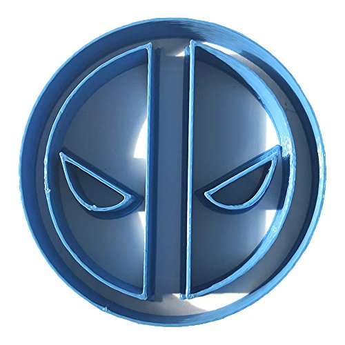 Cuticuter Deadpool Logo Fondantschneider, Blau. 8 x 7 x 1,5 cm von Cuticuter