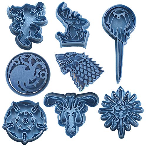 Cuticuter Thrones Komplettset Ausstecher für Kekse, Blau, 16 x 14 x 1,5 cm, 8 Stück Cuticuter Thrones Komplettset Ausstecher für Kekse, Blau, 16 x 14 x 1,5 cm, 8 Stück von Cuticuter