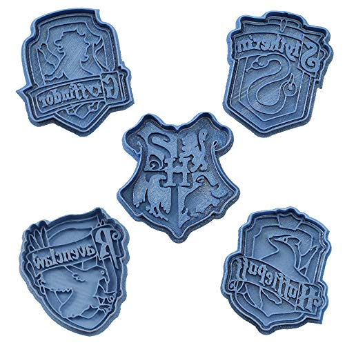 Cuticuter Ausstechformen für Hogwarts, Blau, 5 Stück von Cuticuter