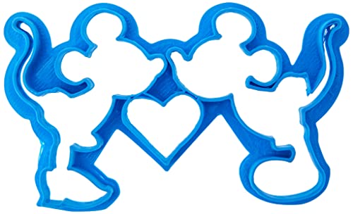 Cuticuter Mickey und Minnie Ausstechform, Blau, 8 x 7 x 1.5 cm von Cuticuter