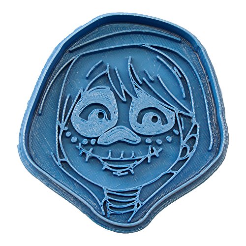 Cuticuter Miguel Totenkopf der Film Coco Ausstechform, Blau, 8 x 7 x 1.5 cm von Cuticuter