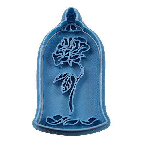 Cuticuter Pink Bella Y Bestia Ausstechform, Blau, 8 x 7 x 1.5 cm von Cuticuter