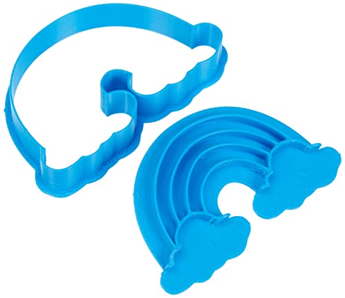 Cuticuter Rainbow Keksschneider, Kunststoff, Blau, 8 x 7 x 1,5 cm Cuticuter Rainbow Keksschneider, Kunststoff, Blau, 8 x 7 x 1,5 cm von Cuticuter