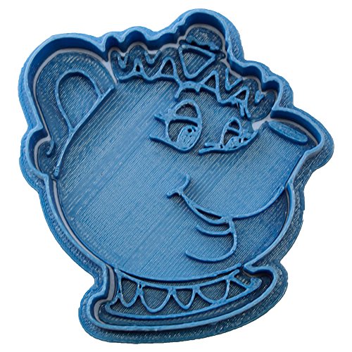 Cuticuter SRA Potts Bella Y Bestia Keksausstecher, Blau, 8 x 7 x 1,5 cm von Cuticuter