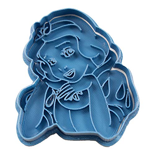 Cuticuter Schneewittchen-Prinzessinnen-Ausstecher, Kunststoff, Blau, 8 x 7 x 1,5 cm von Cuticuter