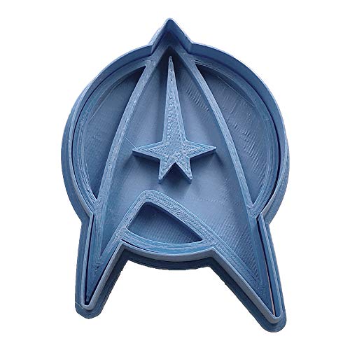 Cuticuter Star Trek Insignia Ausstechform, Kunststoff, blau, 8x7x1.5 cm von Cuticuter