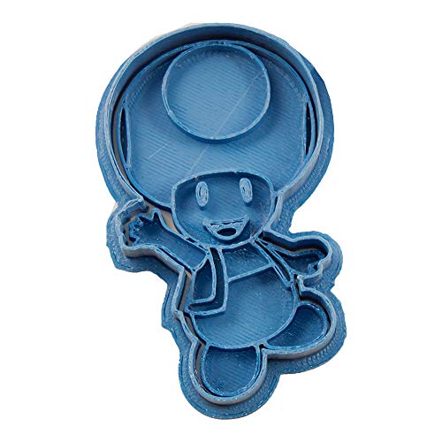 Cuticuter Toad Mario Bros Keksausstecher, Kunststoff, blau, 8x7x1.5 cm Cuticuter Toad Mario Bros Keksausstecher, Kunststoff, blau, 8x7x1.5 cm von Cuticuter