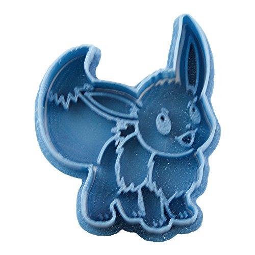 Cuticuter Eevee Pokemon Keksausstecher, Kunststoff, blau, 8x7x1.5 cm von Cuticuter