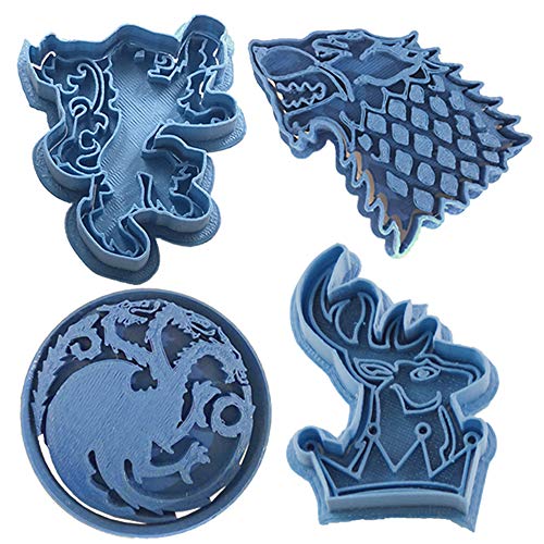 Cuticuter Game of Thrones Pack Ausstechform, Blau, 16 x 14 x 1.5 cm, 4 Stück Cuticuter Game of Thrones Pack Ausstechform, Blau, 16 x 14 x 1.5 cm, 4 Stück von Cuticuter