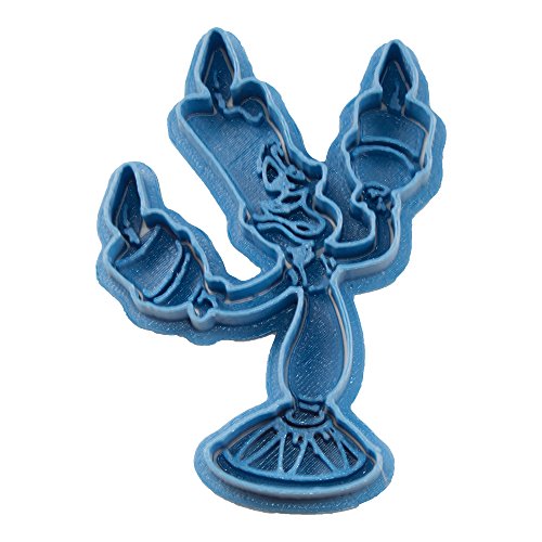 Cuticuter Lumiere Bella Y Bestia Ausstechform, Blau, 8 x 7 x 1.5 cm von Cuticuter