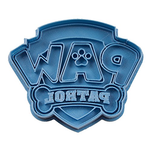 Cuticuter Wappen Paw Patrol Ausstechform, Blau, 8 x 7 x 1.5 cm von Cuticuter