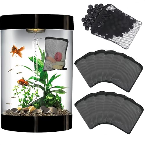Aquarium Filterbeutel,12pcs Filterbeutel für Aquarien mit Reißverschluss,Netz Filtersack,Filterbeutel Aquarium Fein,Feinmaschiges Netz Filterbeutel,Wiederverwendbare Beutel für Aktivkohle, Biokugeln Aquarium Filterbeutel,12pcs Filterbeutel für Aquarien mit Reißverschluss,Netz Filtersack,Filterbeutel Aquarium Fein,Feinmaschiges Netz Filterbeutel,Wiederverwendbare Beutel für Aktivkohle, Biokugeln von Cutiolly