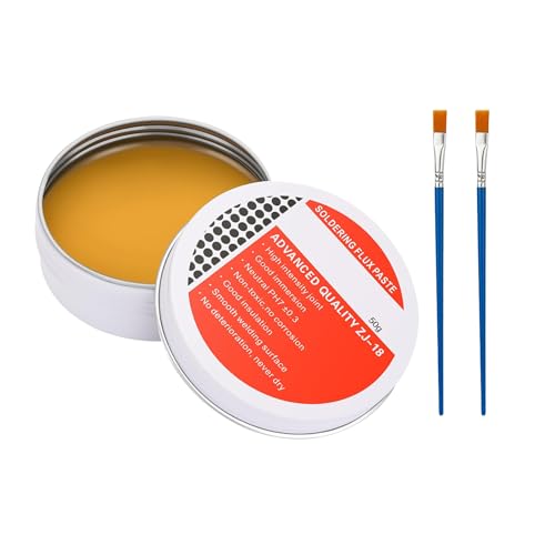 Lötpaste 50g,Lötfett Flussmittel,Lötflussmittel Zinnpaste,Lötdocht,Flussmittel Paste,Solder Paste,Bleifrei Lötpaste Lötflussmittel,Löten Flussmittel,Umweltfreundliche Lötmittel Zinnpaste zum Schweißen von Cutiolly