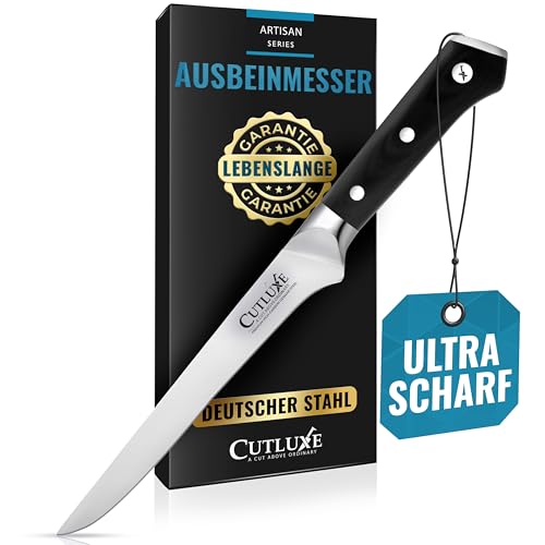 Cutluxe Filetiermesser 15cm – Ausbeinmesser & Fischmesser – Ergonomisches Design & Extrem Scharf von Cutluxe