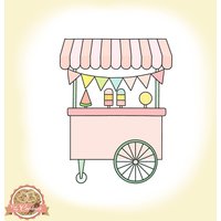 Eisständer - Ausstechform Fondant Ausstecher Tonausstecher Teigausstecher von CutmyCookies