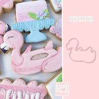 Flamingo Floaty - Ausstechform Fondant Ausstecher Tonausstecher Teigschneider von CutmyCookies